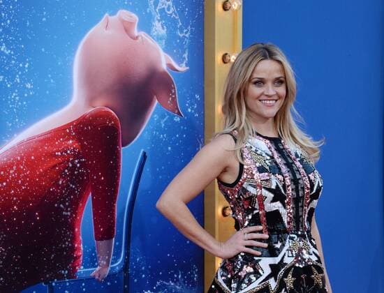 Cast member Reese Witherspoon, the voice of Rosita in the animated motion picture comedy Sing attends the premiere of the film at the Microsoft Theater in Los Angeles on December 3, 2016. Storyline: A koala named Buster Moon has one final chance to restore his theater to its former glory by producing the world s greatest singing competition.  LAP2016120345 JIMxRUYMEN