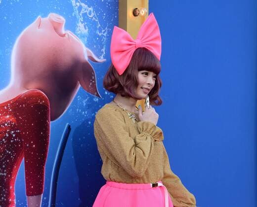 Japanese fashion model and singer Kyary Pamyu Pamyu attends the premiere of the animated motion picture comedy Sing at the Microsoft Theater in Los Angeles on December 3, 2016. Storyline: A koala named Buster Moon has one final chance to restore his theater to its former glory by producing the world s greatest singing competition.  LAP2016120359 JIMxRUYMEN