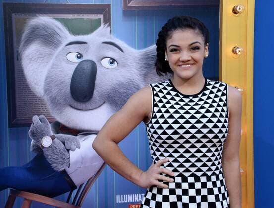 Actress Laurie Hernandez attends the premiere of the animated motion picture comedy Sing at the Microsoft Theater in Los Angeles on December 3, 2016. Storyline: A koala named Buster Moon has one final chance to restore his theater to its former glory by producing the world s greatest singing competition.  LAP2016120360 JIMxRUYMEN