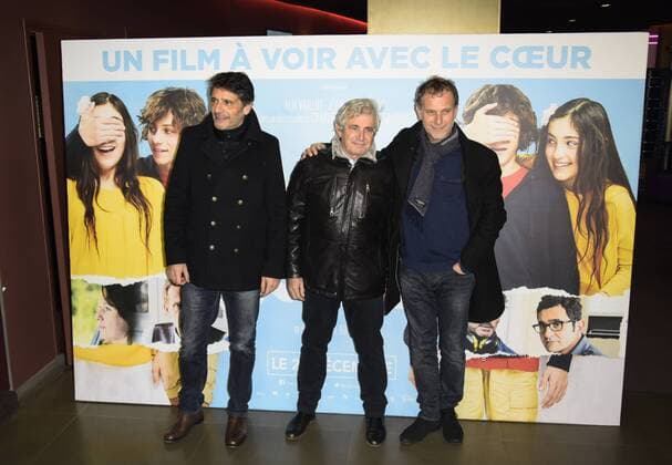 Michel Boujenah - Charles Berling - Pascal Elbe CELEBRITES : Filmpremiere - Le coeur en braille - - Paris - 04 12 2016 FedericoPestellini 