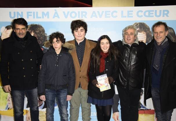 Michel Boujenah - Charles Berling - Pascal Elbe - Alix Vaillot - Jean Stan Du Pac CELEBRITES : Filmpremiere - Le coeur en braille - - Paris - 04 12 2016 FedericoPestellini 