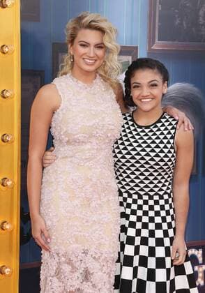 December 3, 2016 - Los Angeles, CA, United States - 03 December 2016 - Los Angeles, California - Tori Kelly, Laurie Hernandez. Universal Pictures Sing Los Angeles Premiere held at Microsoft Theater. Photo Credit: AdMedia Los Angeles United States - ZUMAa123 20161203_zaa_a123_250