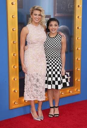 December 3, 2016 - Los Angeles, CA, United States - 03 December 2016 - Los Angeles, California - Tori Kelly, Laurie Hernandez. Universal Pictures Sing Los Angeles Premiere held at Microsoft Theater. Photo Credit: AdMedia Los Angeles United States - ZUMAa123 20161203_zaa_a123_258