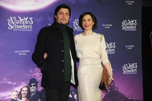 Stipe Erceg und Christiane Paul Premiere Die Vampir Schwestern 3 Mathäser Filmpalast Kino, Film, Fernsehen München 04. Dezember 2016