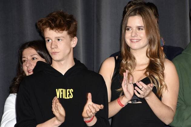 Jonas Holdenrieder und Jamie Bick bei der Premiere des Kinofilms Vampirschwestern 3 - Reise nach Transsilvanien im Mathäser Filmpalast. München, 04.12.2016 Foto:xP.xSchönbergerx xFuturexImage