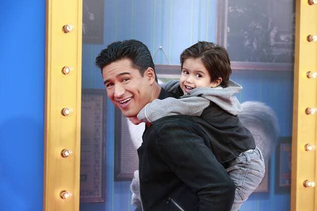 December 3, 2016 - Los Angeles, United States - Actor host Mario Lopes and son Domunic attend Universal Studios world premiere Sing at Microsoft Theater at L.A. Live in Los Angeles, December 3, 2016 Los Angeles United States  - ZUMAn230 20161203_zaa_n230_618
