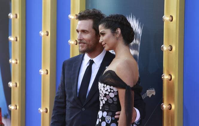 December 3, 2016 - Los Angeles, United States - Actor Matthew McConaughey and Camila Alves attend the premiere of Universal Studios Sing at Microsoft Theater at L.A. Live, Los Angeles, on December 3, 2016 Los Angeles United States  - ZUMAn230 20161203_zaa_n230_621