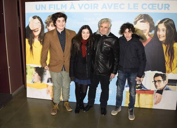 Antoine Khorsand, Alix Vaillot, Michel Boujenah and Jean Stan Du Pac CELEBRITES : Premiere Le coeur en braille - Paris - 04 12 2016 FedericoPestellinix 