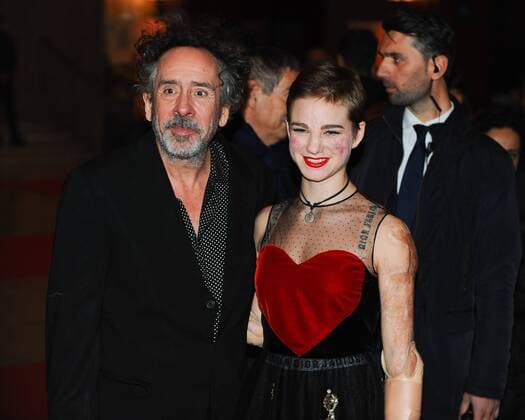 Die Insel der besonderen Kinder Filmpremiere in Rom Foto IPP CavalierexEmiliano Roma 05 12 2016 Roma. Red Carpet. Miss Peregrine. La casa dei ragazzi speciali -- Tim Burton e Bebe Vio  0