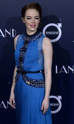 Cast member Emma Stone attends the premiere of the motion picture musical comedy La La Land at Mann Village Theater in the Westwood section of Los Angeles on December 6, 2016. Storyline: A jazz pianist falls for an aspiring actress in Los Angeles.  LAP2016120602 JIMxRUYMEN