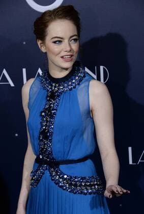Cast member Emma Stone attends the premiere of the motion picture musical comedy La La Land at Mann Village Theater in the Westwood section of Los Angeles on December 6, 2016. Storyline: A jazz pianist falls for an aspiring actress in Los Angeles.  LAP2016120603 JIMxRUYMEN