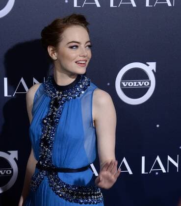 Cast member Emma Stone attends the premiere of the motion picture musical comedy La La Land at Mann Village Theater in the Westwood section of Los Angeles on December 6, 2016. Storyline: A jazz pianist falls for an aspiring actress in Los Angeles.  LAP2016120615 JIMxRUYMEN