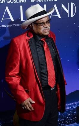 Cast member Clifton Fou Fou Eddie attends the premiere of the motion picture musical comedy La La Land at Mann Village Theater in the Westwood section of Los Angeles on December 6, 2016. Storyline: A jazz pianist falls for an aspiring actress in Los Angeles.  LAP2016120624 JIMxRUYMEN
