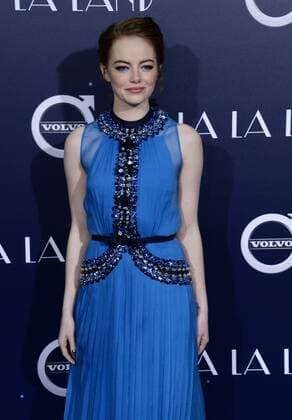 Cast member Emma Stone attends the premiere of the motion picture musical comedy La La Land at Mann Village Theater in the Westwood section of Los Angeles on December 6, 2016. Storyline: A jazz pianist falls for an aspiring actress in Los Angeles.  LAP2016120631 JIMxRUYMEN