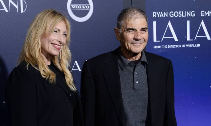Cast member Bob Forster and his wife Evie Forster attend the premiere of the motion picture musical comedy La La Land at Mann Village Theater in the Westwood section of Los Angeles on December 6, 2016. Storyline: A jazz pianist falls for an aspiring actress in Los Angeles.  LAP2016120634 JIMxRUYMEN