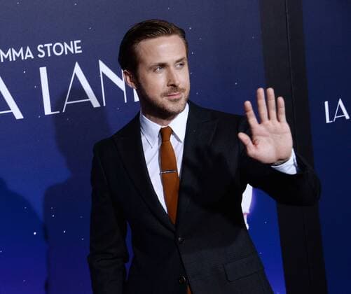 Cast member Ryan Gosling attends the premiere of the motion picture musical comedy La La Land at Mann Village Theater in the Westwood section of Los Angeles on December 6, 2016. Storyline: A jazz pianist falls for an aspiring actress in Los Angeles.  LAP2016120608 JIMxRUYMEN