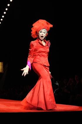 February 1 2008, New York City Actress Rita Moreno walks the runway at The Heart Truth Red Dress Collection fashion show during Mercedes-Benz Fashion Week Fall 2008 at Bryant Park  - ZUMA 20080201_zaf_ny1_077
