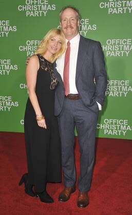 Matt Walsh & wife Morgan Walsh OFFICE CHRISTMAS PARTY FILM PREMIERE Los Angeles Patrick Rideaux PicturePerfect