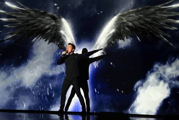 MOSCOW, RUSSIA - DECEMBER 7, 2016: Russian singer Sergey Lazarev performs during the First Russian National Music Awards ceremony at the State Kremlin Palace. Vyacheslav Prokofyev TASS  TS03A49F