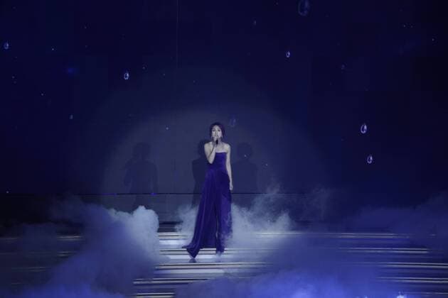 BEIJING, CHINA - DECEMBER 07: Singer and actress Miriam Yeung performs during the 13th Man At His Best Award at the Worker s Stadium on December 7, 2016 in Beijing, China.  CFP496716780