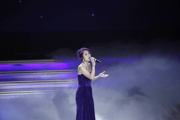 BEIJING, CHINA - DECEMBER 07: Singer and actress Miriam Yeung performs during the 13th Man At His Best Award at the Worker s Stadium on December 7, 2016 in Beijing, China.  CFP496716788