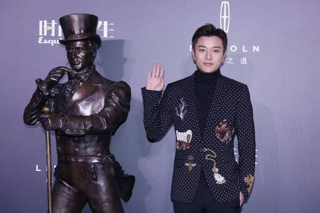 BEIJING, CHINA - DECEMBER 07: Actor Jia Nailiang poses on the red carpet of the 13th Man At His Best Award at the Worker s Stadium on December 7, 2016 in Beijing, China.  CFP496717242