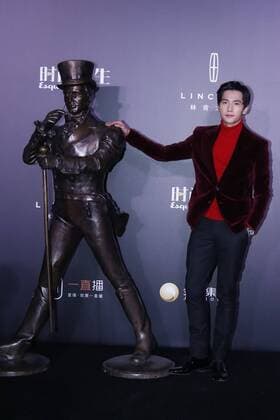 BEIJING, CHINA - DECEMBER 07: Actor Yang Yang poses on the red carpet of the 13th Man At His Best Award at the Worker s Stadium on December 7, 2016 in Beijing, China.  CFP496717239