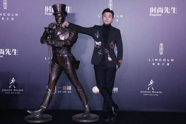 BEIJING, CHINA - DECEMBER 07: Actor Jia Nailiang poses on the red carpet of the 13th Man At His Best Award at the Worker s Stadium on December 7, 2016 in Beijing, China.  CFP496717245