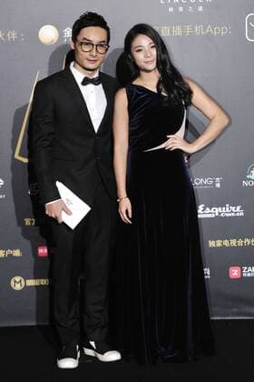 BEIJING, CHINA - DECEMBER 07: Diving couple Qin Kai and He Zi pose on the red carpet of the 13th Man At His Best Award at the Worker s Stadium on December 7, 2016 in Beijing, China.  CFP496717250