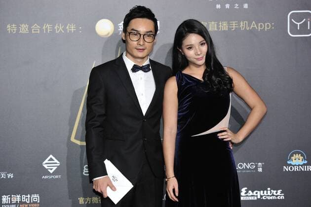 BEIJING, CHINA - DECEMBER 07: Diving couple Qin Kai and He Zi pose on the red carpet of the 13th Man At His Best Award at the Worker s Stadium on December 7, 2016 in Beijing, China.  CFP496717251