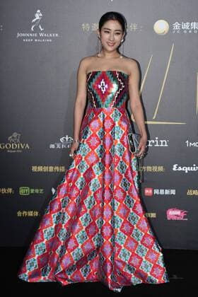 BEIJING, CHINA - DECEMBER 07: Actress Ma Su poses on the red carpet of the 13th Man At His Best Award at the Worker s Stadium on December 7, 2016 in Beijing, China.  CFP496717275