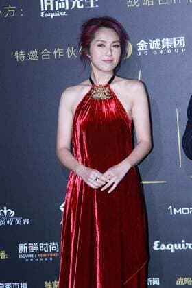 BEIJING, CHINA - DECEMBER 07: Singer and actress Miriam Yeung poses on the red carpet of the 13th Man At His Best Award at the Worker s Stadium on December 7, 2016 in Beijing, China.  CFP496717288