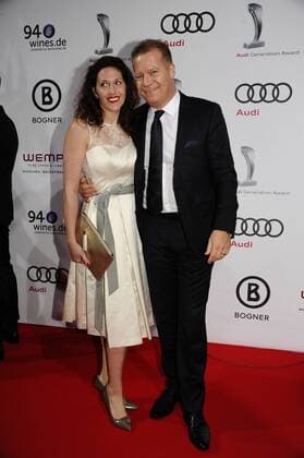 Andreas Steinfatt mit Ehefrau Elisabeth 10 Jahre Audi Generation Award Preis, Auszeichnung Hotel Bayerischer Hof München 07. Dezember 2016
