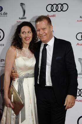 Andreas Steinfatt mit Ehefrau Elisabeth 10 Jahre Audi Generation Award Preis, Auszeichnung Hotel Bayerischer Hof München 07. Dezember 2016