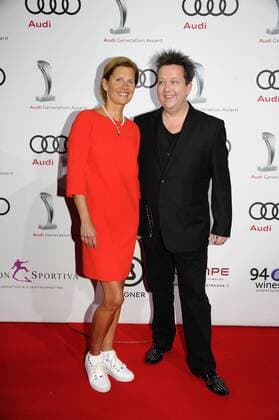 Katrin Müller-Hohenstein und Sebastian Krumbiegel 10 Jahre Audi Generation Award Preis, Auszeichnung Hotel Bayerischer Hof München 07. Dezember 2016
