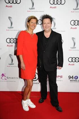 Katrin Müller-Hohenstein und Sebastian Krumbiegel 10 Jahre Audi Generation Award Preis, Auszeichnung Hotel Bayerischer Hof München 07. Dezember 2016