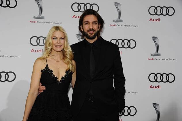 Max Wiedemann mit Tina Kaiser 10 Jahre Audi Generation Award Preis, Auszeichnung Hotel Bayerischer Hof München 07. Dezember 2016