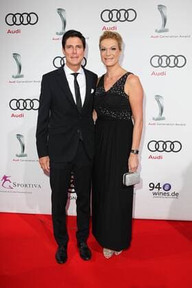 Maria Hoefl-Riesch mit Ehemann Marcus Hoefl, Audi Generation Award 2016 im Hotel Bayerischer Hof in Muenchen am 07.12.2016