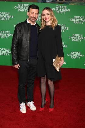 LOS ANGELES - DEC 7: Jimmy Kimmel, wife at the Office Christmas Party Premiere at Village Theater on December 7, 2016 in Westwood, CA  Copyright: xKathyxHutchinsx xIPAx