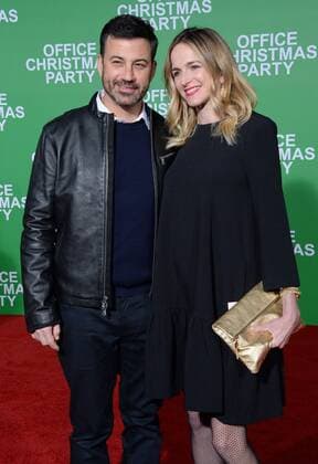 TV talk show host Jimmy Kimmel and his wife Molly McNearney attend the premiere of the motion picture comedy Office Christmas Party at the Regency Village Theater in the Westwood section of Los Angeles on December 7, 2016. Storyline: When the CEO tries to close her hard-partying brother s branch, he and his Chief Technical Officer must rally their co-workers and host an epic office Christmas party in an effort to impress a potential client and close a sale that will save their jobs.  LAP2016120786 JIMxRUYMEN