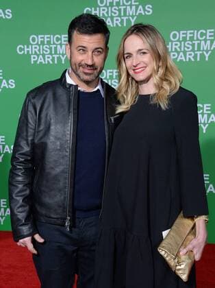 TV talk show host Jimmy Kimmel and his wife Molly McNearney attend the premiere of the motion picture comedy Office Christmas Party at the Regency Village Theater in the Westwood section of Los Angeles on December 7, 2016. Storyline: When the CEO tries to close her hard-partying brother s branch, he and his Chief Technical Officer must rally their co-workers and host an epic office Christmas party in an effort to impress a potential client and close a sale that will save their jobs.  LAP2016120787 JIMxRUYMEN