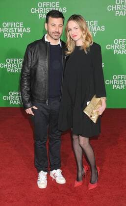 December 7, 2016 - Los Angeles, California, United States - December 7th 2016 - Los Angeles California USA - Actor JIMMY KIMMEL, MOLLY MCNEARNEY at the Office Christmas Party Premiere held at the Regency Village Theater, Westwood, Los Angeles CA Los Angeles United States - ZUMAf05_ 20161207_zaf_f05_036