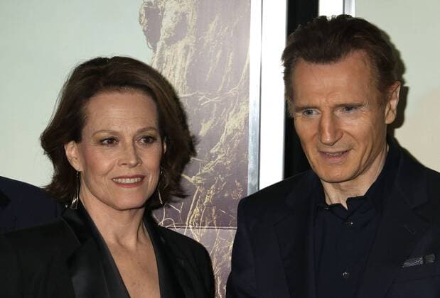 December 7, 2016 - New York, New York, U.S. - Actress SIGOURNEY WEAVER and actor LIAM NEESON attend the New York premiere of A Monster Calls held at Loews Lincoln Square. New York U.S. - ZUMAk03_ 20161207_zaf_k03_038