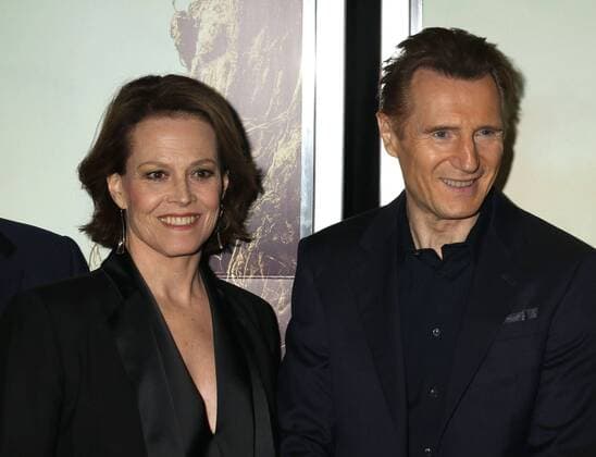 December 7, 2016 - New York, New York, U.S. - Actress SIGOURNEY WEAVER and actor LIAM NEESON attend the New York premiere of A Monster Calls held at Loews Lincoln Square. New York U.S. - ZUMAk03_ 20161207_zaf_k03_047