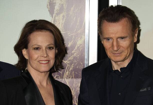 December 7, 2016 - New York, New York, U.S. - Actress SIGOURNEY WEAVER and actor LIAM NEESON attend the New York premiere of A Monster Calls held at Loews Lincoln Square. New York U.S. - ZUMAk03_ 20161207_zaf_k03_048
