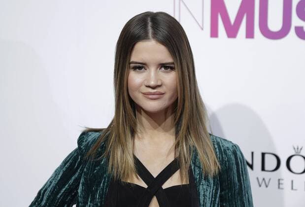 Maren Morris arrives on the red carpet at the Billboard Women in Music 2016 event on December 9, 2016 in New York City.  NYP20161209155 JOHNxANGELILLO