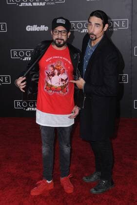 December 10, 2016 - Hollywood, CA, United States - 10 December 2016 - Hollywood, California - AJ McLean, Kevin Richardson. Rogue One: A Star Wars Story World premiere held at Pantages Theater. Photo Credit: AdMedia Hollywood United States - ZUMAa123 20161210_zaa_a123_132