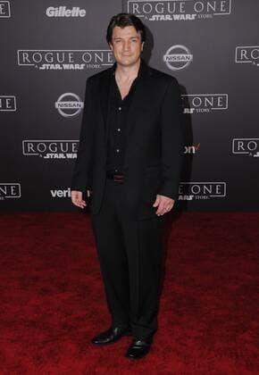 December 10, 2016 - Hollywood, CA, United States - 10 December 2016 - Hollywood, California - Nathan Fillion. Rogue One: A Star Wars Story World premiere held at Pantages Theater. Photo Credit: AdMedia Hollywood United States - ZUMAa123 20161210_zaa_a123_134