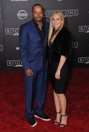 December 10, 2016 - Hollywood, CA, United States - 10 December 2016 - Hollywood, California - Donald Faison, Cacee Cob. Rogue One: A Star Wars Story World premiere held at Pantages Theater. Photo Credit: AdMedia Hollywood United States - ZUMAa123 20161210_zaa_a123_183