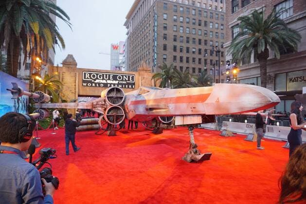 December 10, 2016 - Hollywood, CA, United States - 10 December 2016 - Hollywood, California - Atmosphere. Rogue One: A Star Wars Story World premiere held at Pantages Theater. Photo Credit: AdMedia Hollywood United States - ZUMAa123 20161210_zaa_a123_185